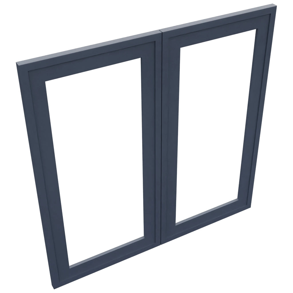 Fabuwood Luna Indigo DS DFG3030 Wall Prepped Door, Top View