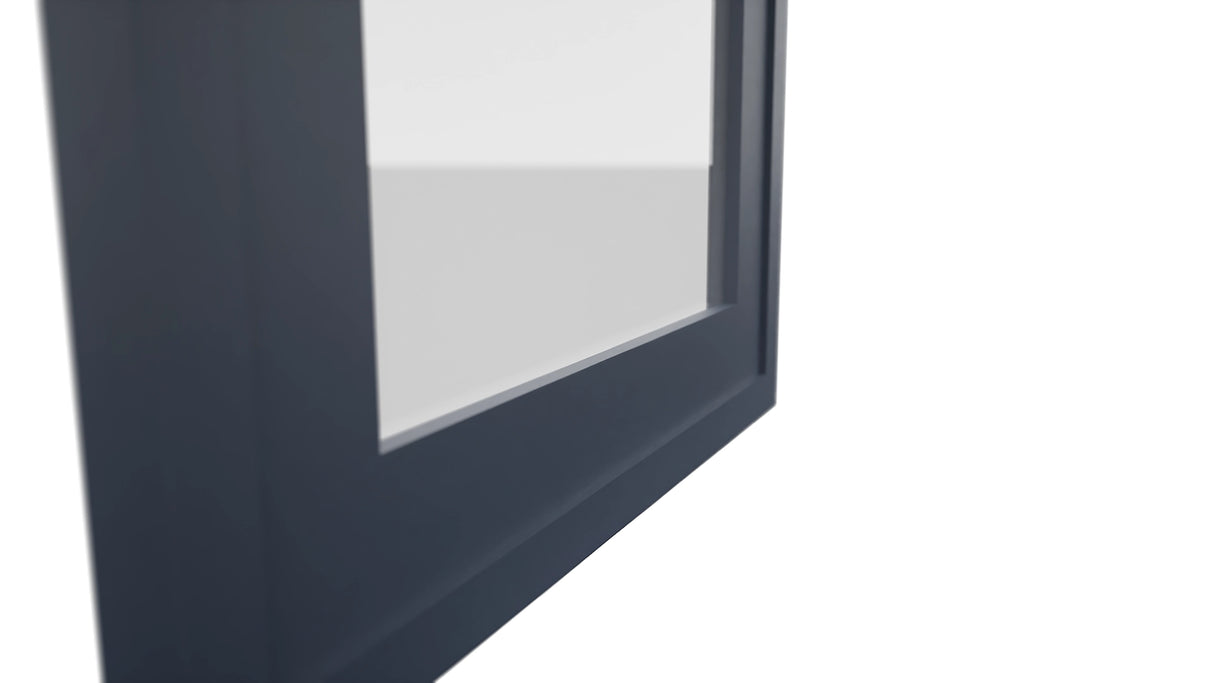 Fabuwood Luna Indigo DS GDW1536 Wall Glass Door, Detail View