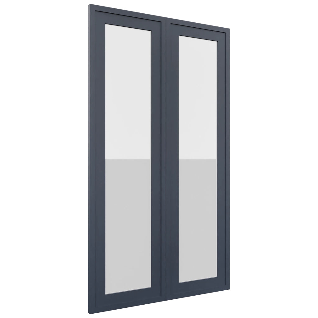 Fabuwood Luna Indigo DS GDW2442 Wall Glass Door, Front View