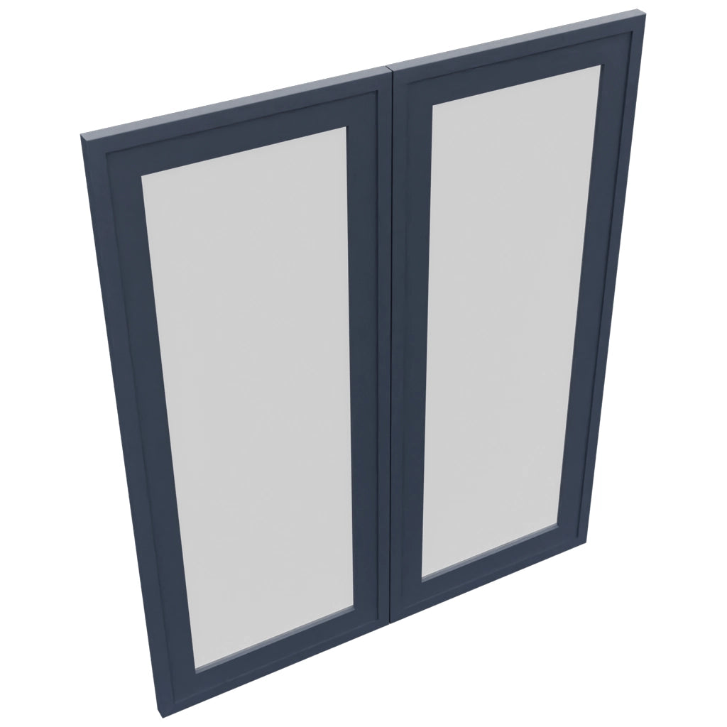 Fabuwood Luna Indigo DS GDW3036 Wall Glass Door, Top View