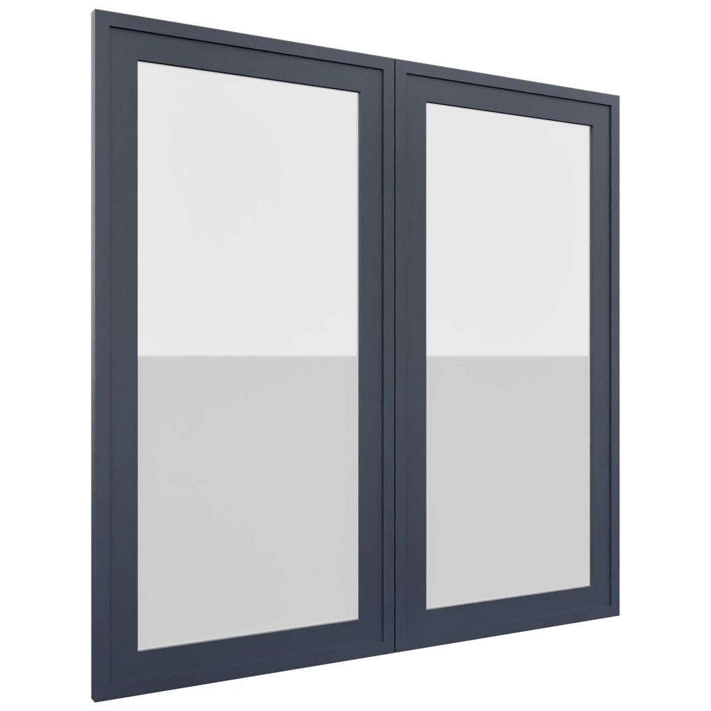 Fabuwood Luna Indigo DS GDW3636 Wall Glass Door, Front View