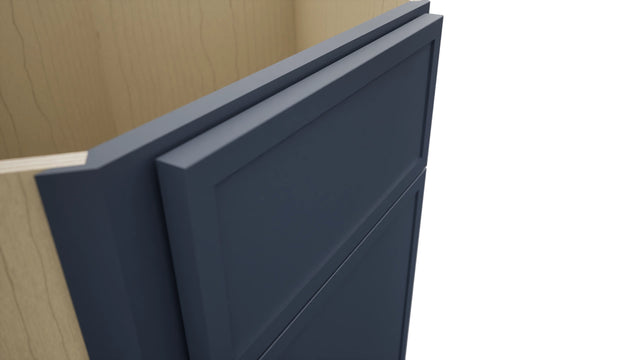 Fabuwood Luna Indigo DSB36 Base Corner Diagonal Sink Cabinet, Detail View