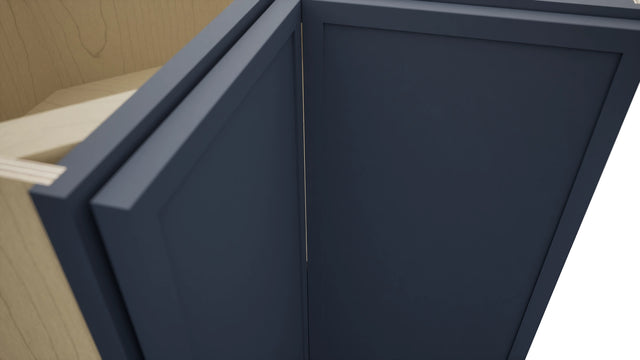 Fabuwood Luna Indigo ERB36 Base Corner Easy Reach Cabinet, Detail View