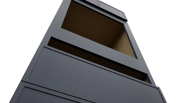 Fabuwood Luna Indigo OC3384C Tall Oven Cabinet Combo, Detail View