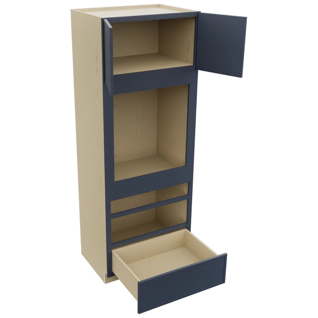 Fabuwood Luna Indigo OC3390D Tall Oven Cabinet Double, Open View