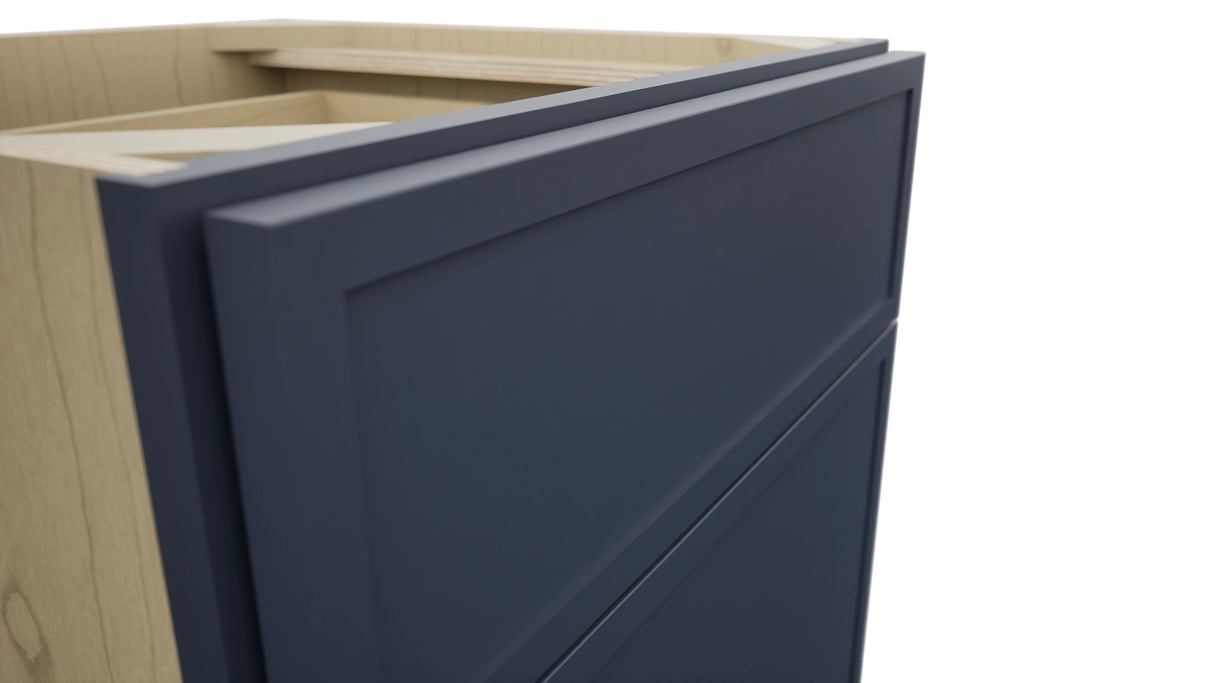 Fabuwood Luna Indigo VB21-34 Vanity Base Standard Cabinet, Detail View