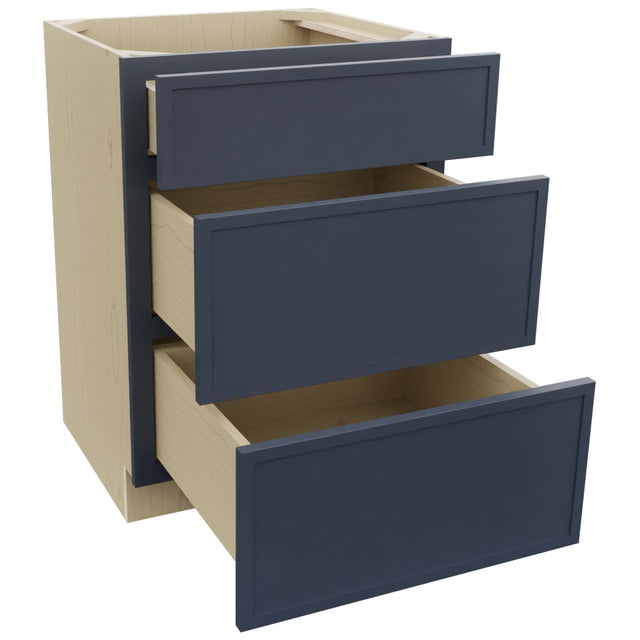 Fabuwood Luna Indigo VDB24-34 Vanity Drawer Cabinet, Open View
