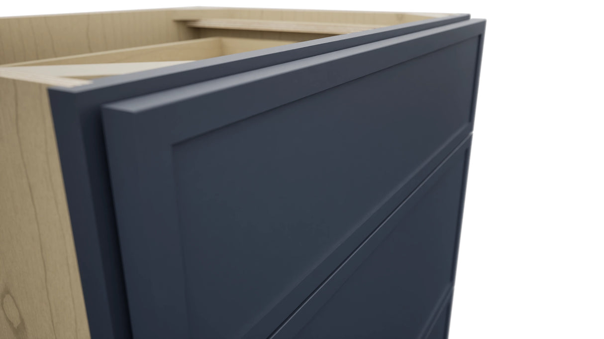 Fabuwood Luna Indigo VDB27-34 Vanity Drawer Cabinet, Detail View