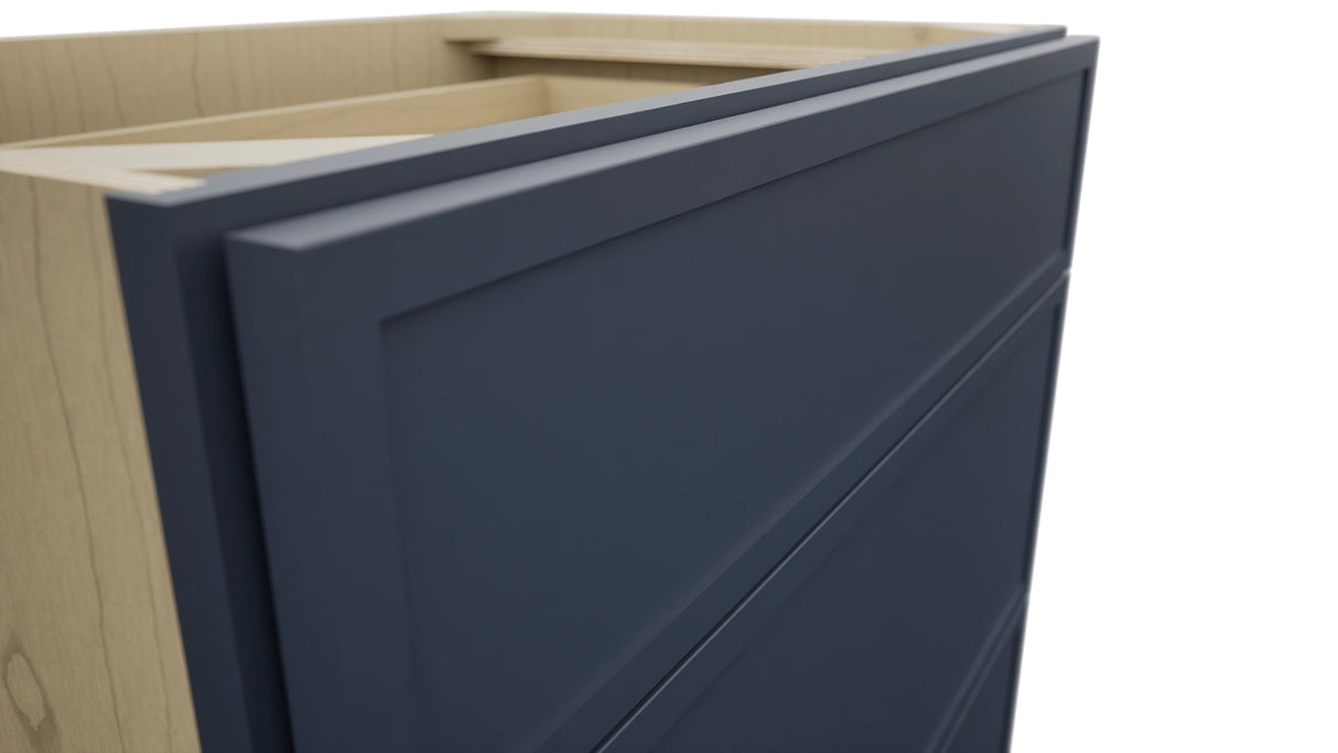 Fabuwood Luna Indigo VDB30-34 Vanity Drawer Cabinet, Detail View
