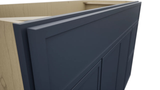 Fabuwood Luna Indigo VSD30DR Vanity Combo Cabinet, Detail View