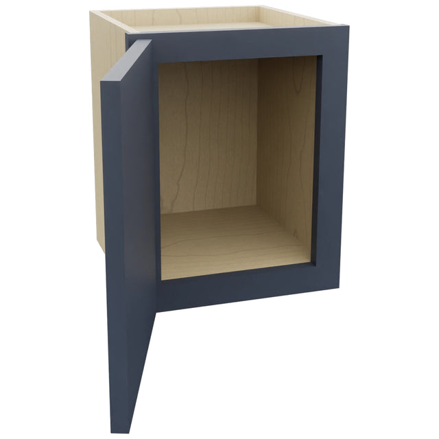 Fabuwood Luna Indigo W1215 Wall Standard Cabinet, Open View