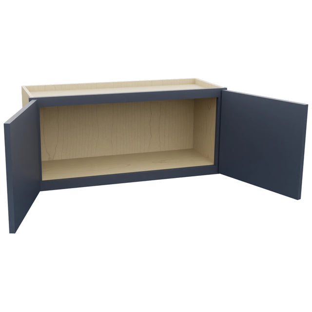 Fabuwood Luna Indigo W3315 Wall Standard Cabinet, Open View