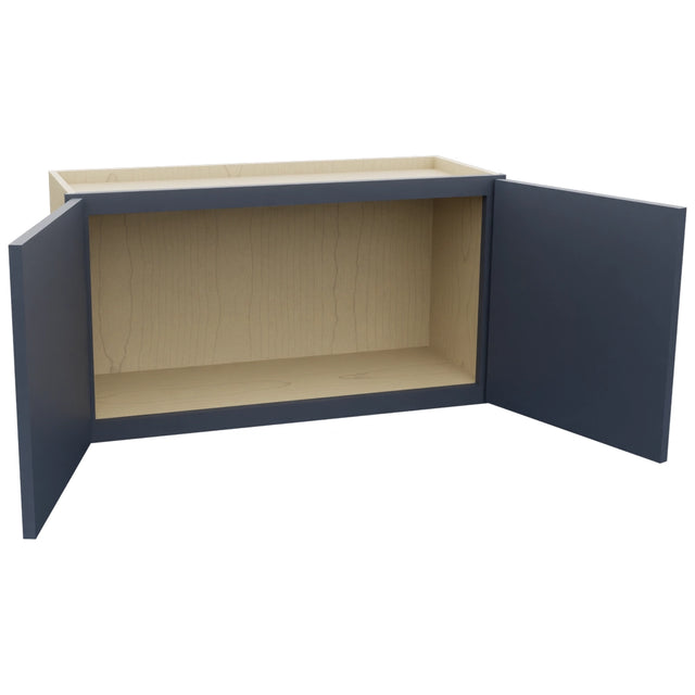 Fabuwood Luna Indigo W3318 Wall Standard Cabinet, Open View