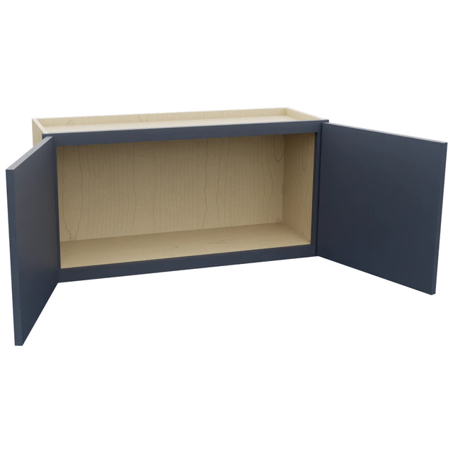 Fabuwood Luna Indigo W3618 Wall Standard Cabinet, Open View