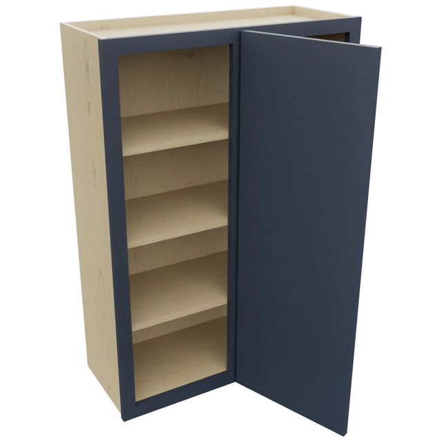 Fabuwood Luna Indigo WBC3042 Wall Corner Blind Cabinet, Open View