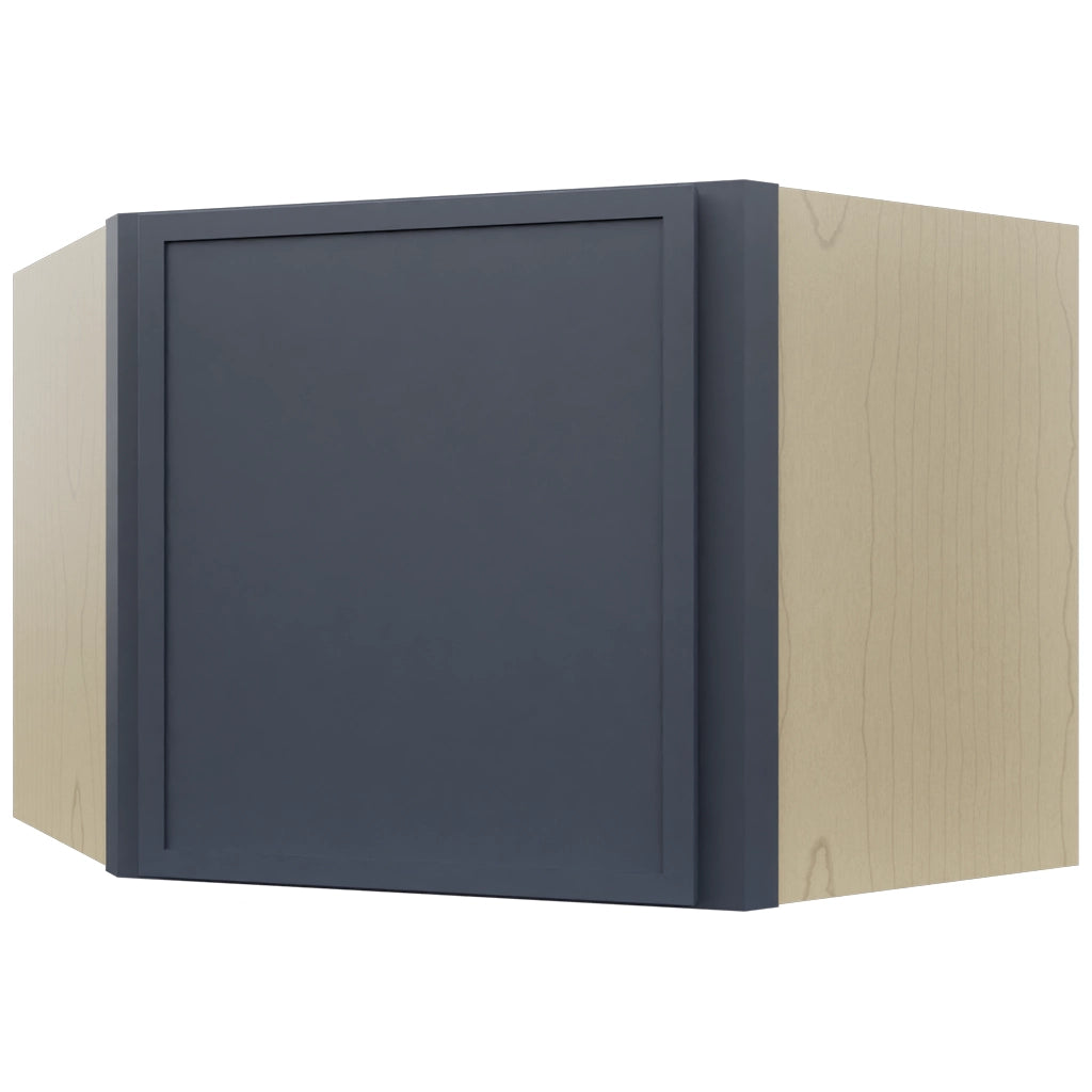 Fabuwood Luna Indigo WDC2418 Wall Corner Diagonal Cabinet, Front View
