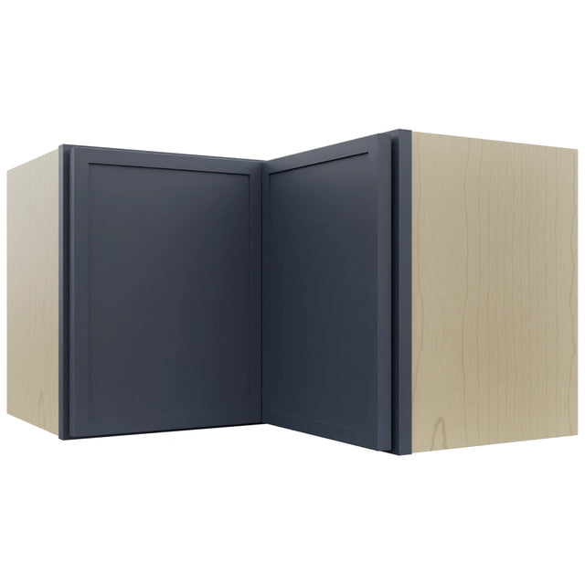 Fabuwood Luna Indigo WPC2415 Wall Corner Pie Cabinet, Front View