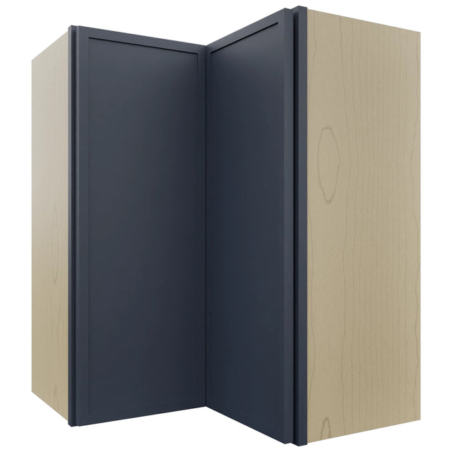 Fabuwood Luna Indigo WPC2430 Wall Corner Pie Cabinet, Front View