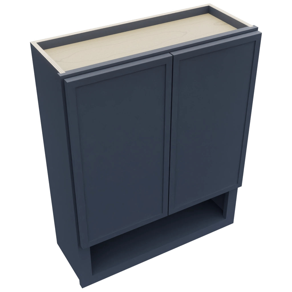 Fabuwood Luna Indigo WVS2430 Vanity Wall Storage, Top View
