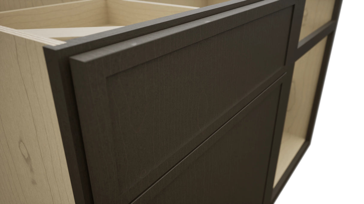 Fabuwood Luna Kona BLB48/51 Base Corner Blind Cabinet, Detail View