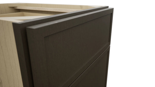 Fabuwood Luna Kona DB18 Base 3 Drawers Cabinet, Detail View