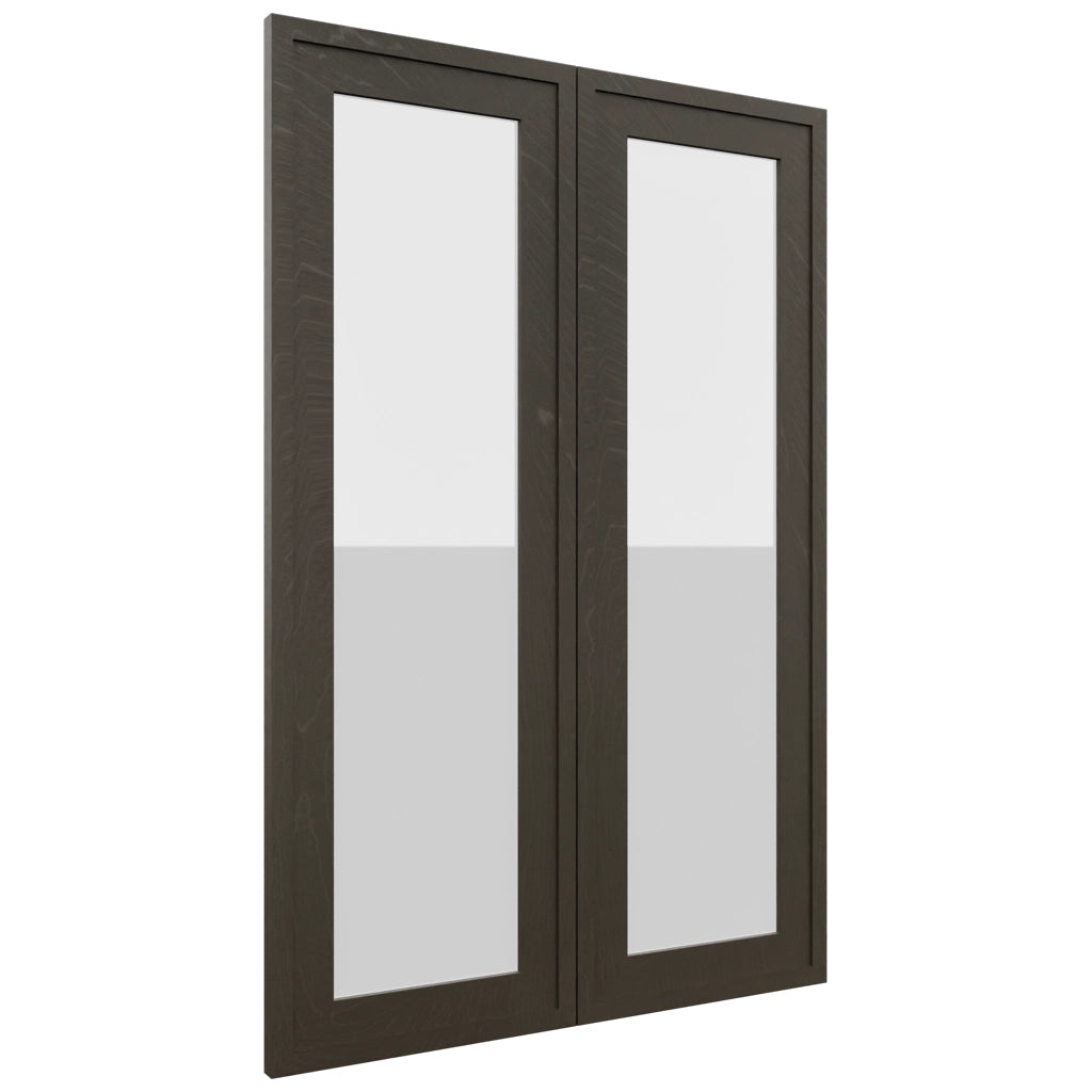 Fabuwood Luna Kona DS GDW2436 Wall Glass Door, Front View