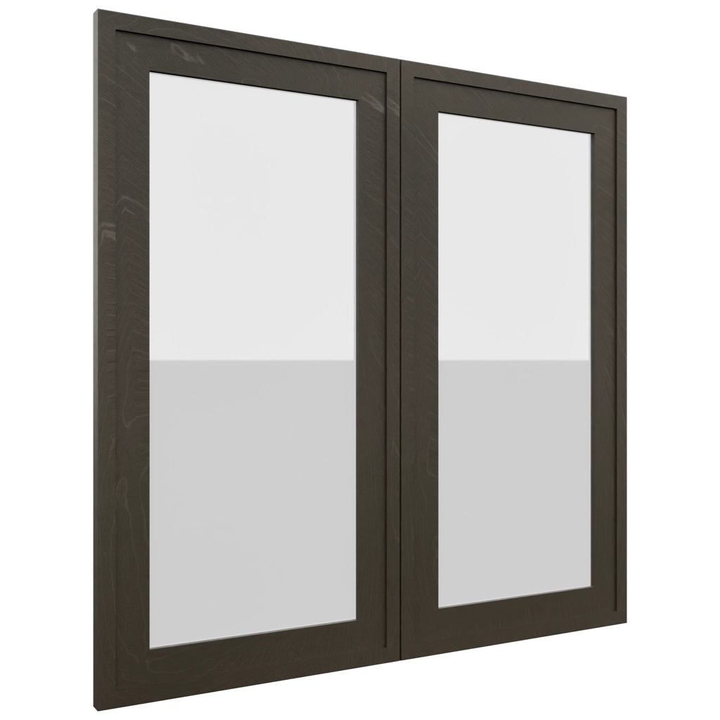 Fabuwood Luna Kona DS GDW3030 Wall Glass Door, Front View