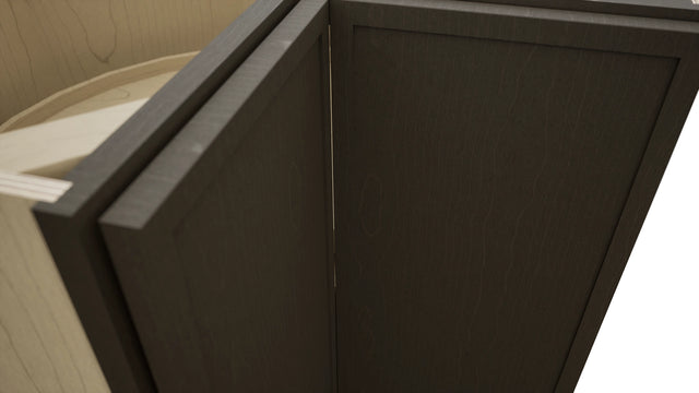 Fabuwood Luna Kona LSB36 Base Corner Lazy Susan Cabinet, Detail View