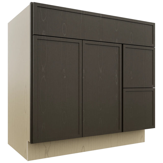 Fabuwood Luna Kona VSD48 Vanity Combo Cabinet, Front View
