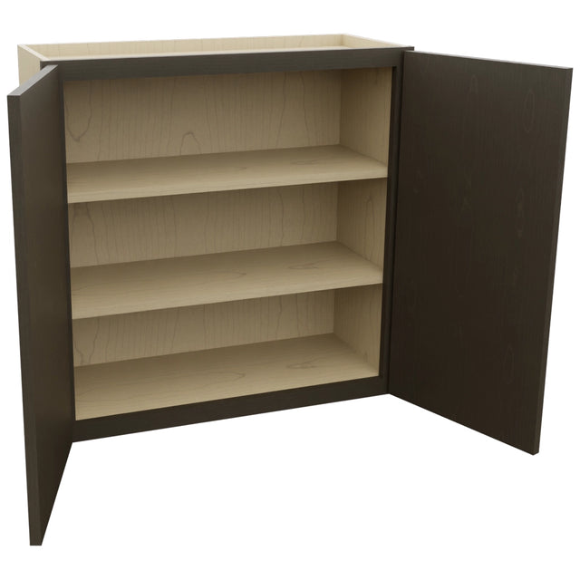 Fabuwood Luna Kona W3030 Wall Standard Cabinet, Open View