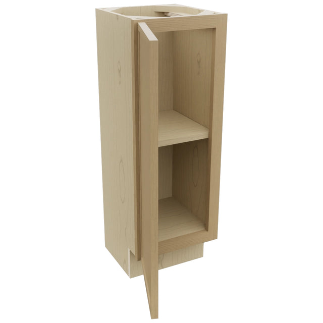 Fabuwood Luna Natural Oak B12FD-12D Base Full Door Cabinet, Open View