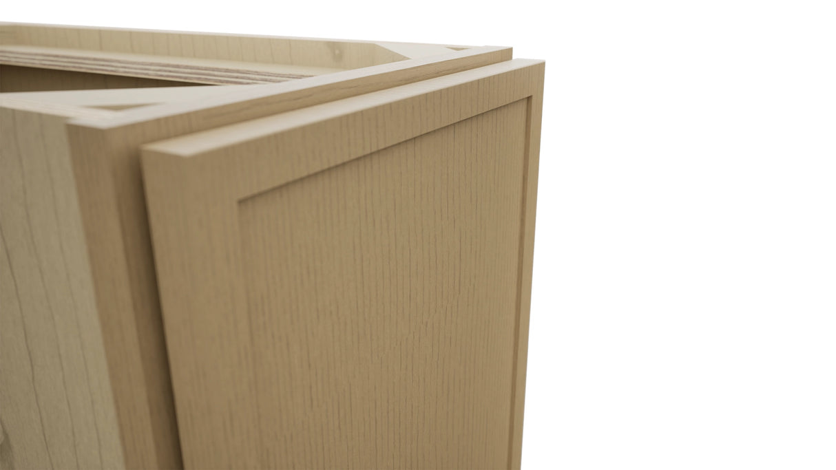 Fabuwood Luna Natural Oak B12FD Base Full Door Cabinet, Detail View