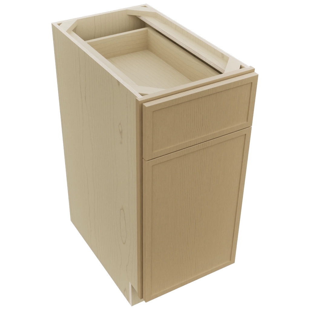 Fabuwood Luna Natural Oak B15 Base Standard Cabinet, Top View
