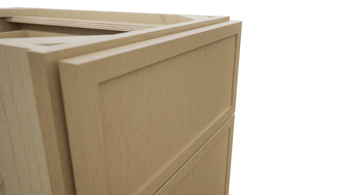 Fabuwood Luna Natural Oak B15 Base Standard Cabinet, Detail View