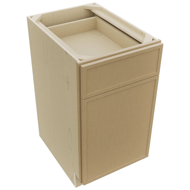 Fabuwood Luna Natural Oak B18 Base Standard Cabinet, Top View