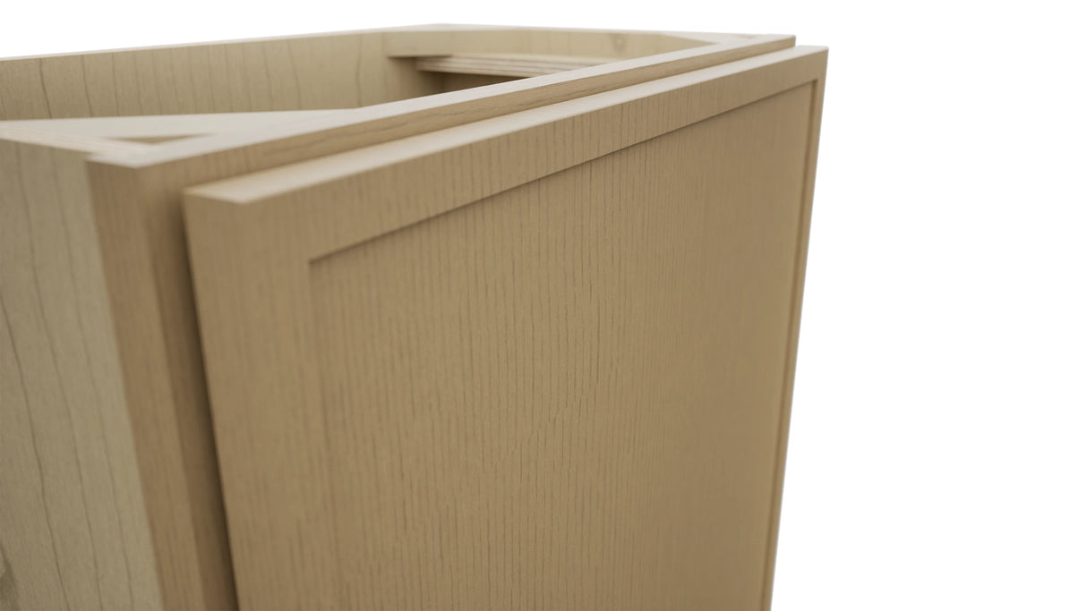 Fabuwood Luna Natural Oak B21FD-12D Base Full Door Cabinet, Detail View