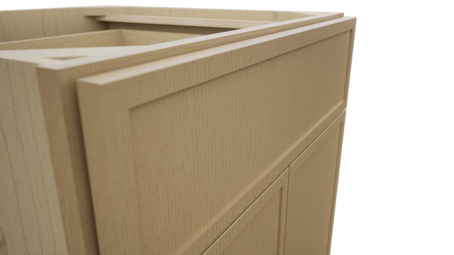 Fabuwood Luna Natural Oak B24 Base Standard Cabinet, Detail View