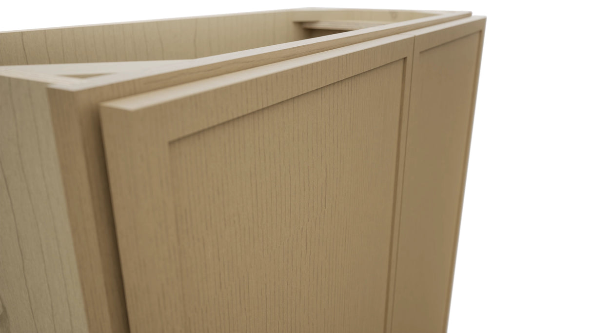 Fabuwood Luna Natural Oak B30FD-12D Base Full Door Cabinet, Detail View
