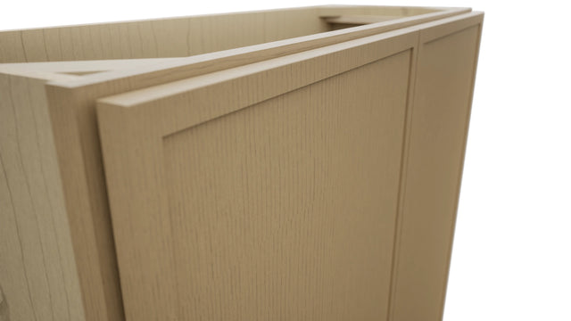 Fabuwood Luna Natural Oak B36FD-12D Base Full Door Cabinet, Detail View