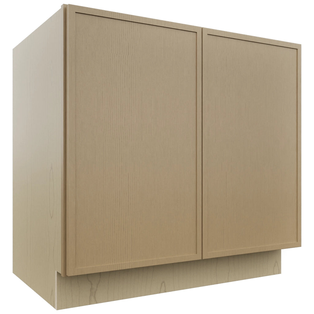 Fabuwood Luna Natural Oak B36FD Base Full Door Cabinet, Front View