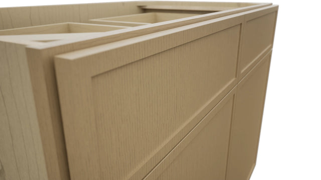 Fabuwood Luna Natural Oak B42 Base Standard Cabinet, Detail View