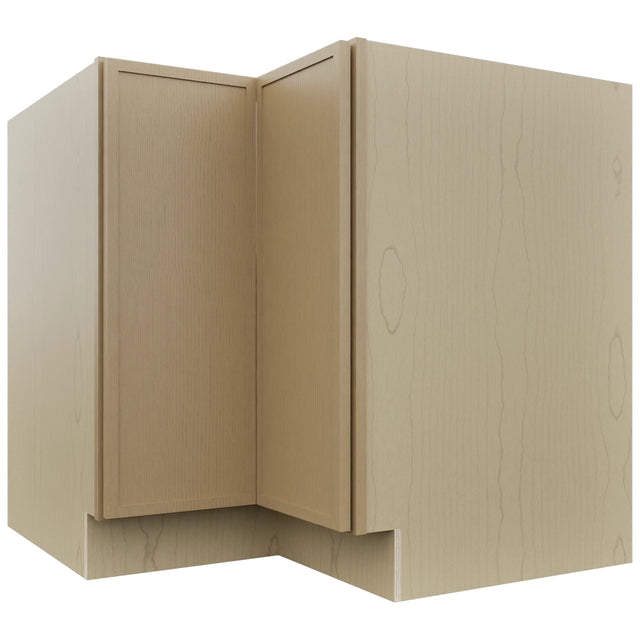 Fabuwood Luna Natural Oak LSB36 Base Corner Lazy Susan Cabinet, Front View