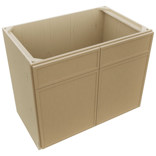 Fabuwood Luna Natural Oak SB39 Base Sink Cabinet, Top View