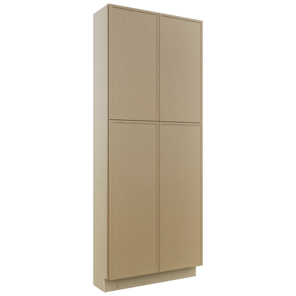 Fabuwood Luna Natural Oak TP241290 Tall Pantry Cabinet, Front View