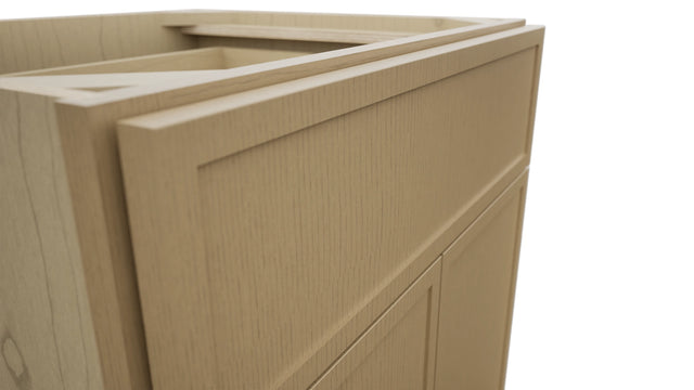 Fabuwood Luna Natural Oak VB24-34 Vanity Base Standard Cabinet, Detail View