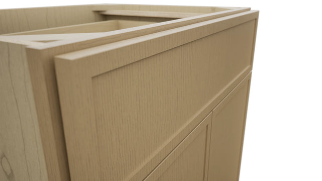 Fabuwood Luna Natural Oak VB27-34 Vanity Base Standard Cabinet, Detail View