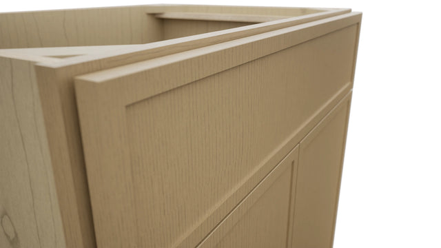 Fabuwood Luna Natural Oak VSB30-34 Vanity Sink Cabinet, Detail View