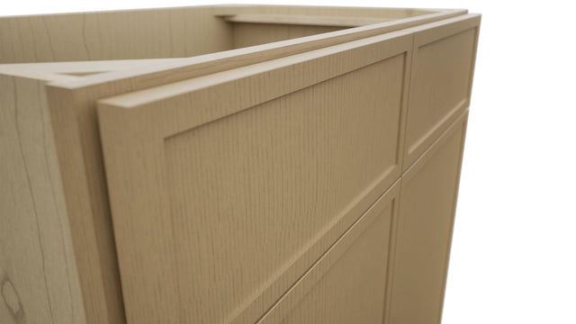 Fabuwood Luna Natural Oak VSB33-34 Vanity Sink Cabinet, Detail View