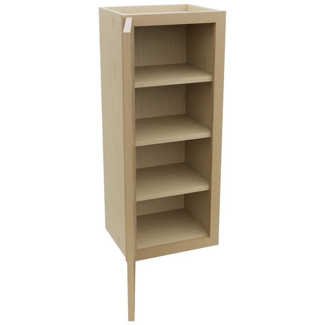 Fabuwood Luna Natural Oak W1536 Wall Standard Cabinet, Open View