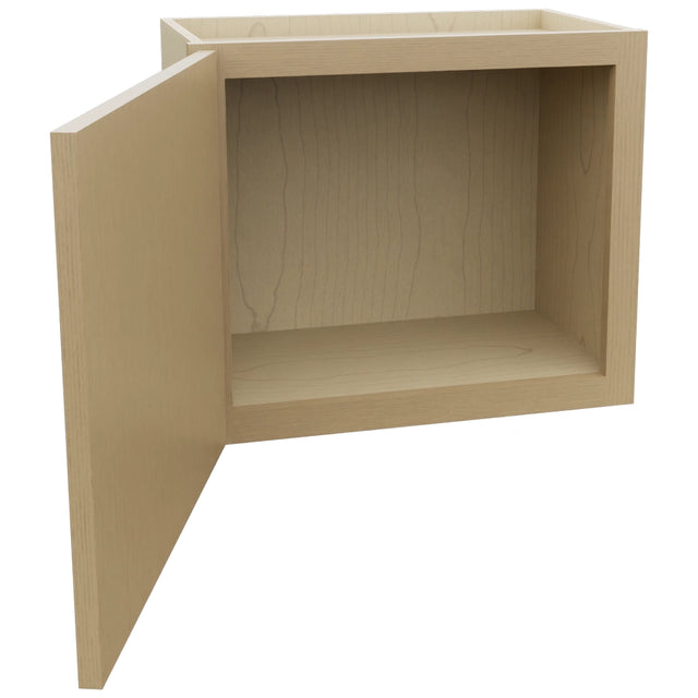 Fabuwood Luna Natural Oak W2118 Wall Standard Cabinet, Open View